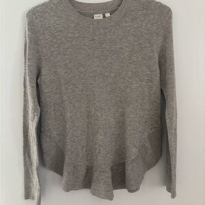017S Twik Heather Gray Long Sleeve Top